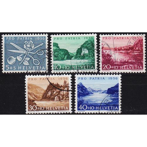 SCHWEIZ SWITZERLAND [1956] MiNr 0627-31 ( O/used ) [02] Pro Patria