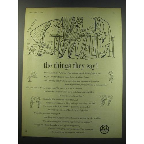 1957 ICI Imperial Chemical Industries Ad - That's a grand idea