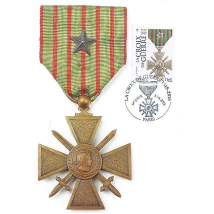 France Mi 6115 CM: Centenary of the Croix de Guerre.