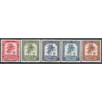 Ruanda Urundi N° 126 127 129 131 133 YVERT NEUF **/* ( MNH / MLH )