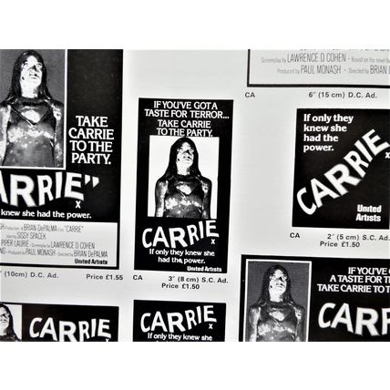 CARRIE (1976) vintage UK Pressbook ***Sissy Spacek, John Travolta***