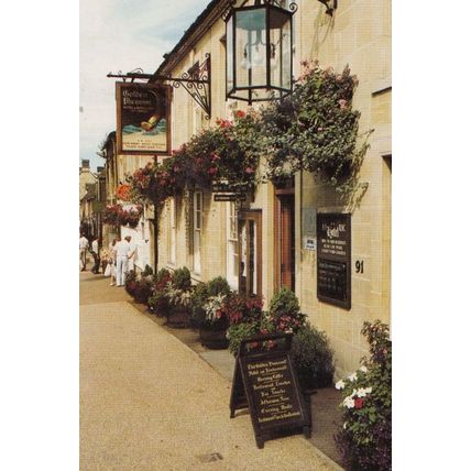 Golden Pheasant Pub High Street Burford Gloucester Limited Edition Postcard