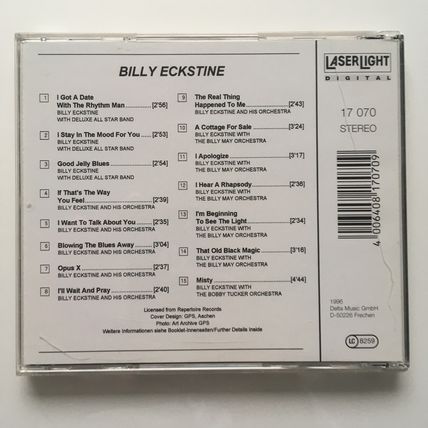 BILLY ECKSTINE (UK LASERLIGHT AUDIO CD, 1996)
