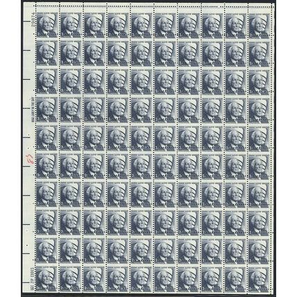 1280, MNH 2¢ Misperfed Full Error Sheet of 100 Stamps - Stuart Katz