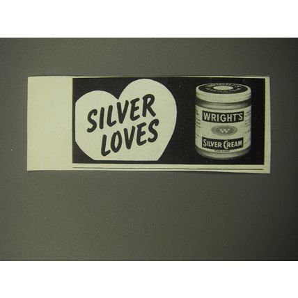 1970 Wright's Silver Cream Advertisement - Silver Loves