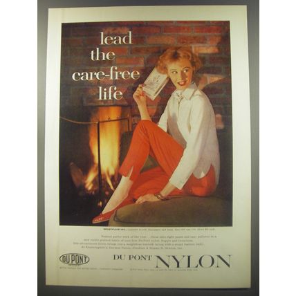 1956 Du Pont Nylon Ad - fashion by Sportflair - Lead the Care-Free life
