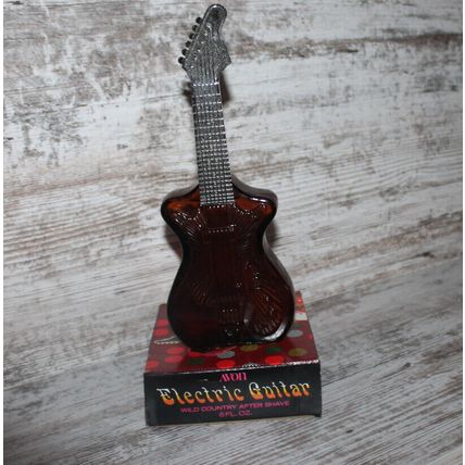 AVON Wild Country After Shave VTG ELECTRIC GUITAR Collectors Music Art Gift