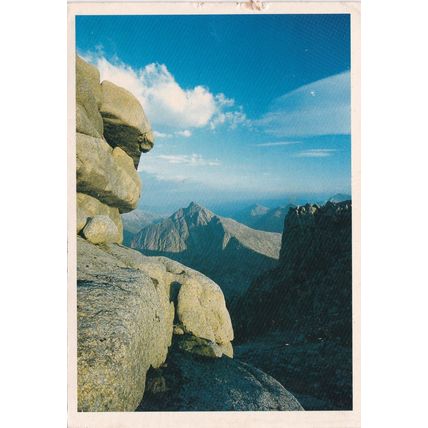Cir Mhor Arran Mountains Postcard posted damaged top