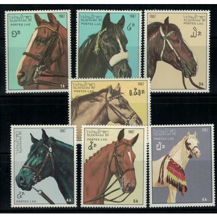 Laos 813-819 MNH Horses, Farm Animals ZAYIX 032122S08M