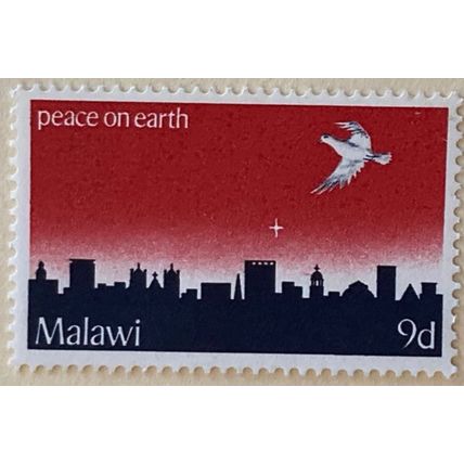 Malawi QEII 1969 Christmas 9d Dove Bethlehem Unmounted Mint MNH SG 341 stamp