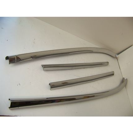 1962 OLDSMOBILE WAGON REAR GATE TRIM OEM 4 PCS