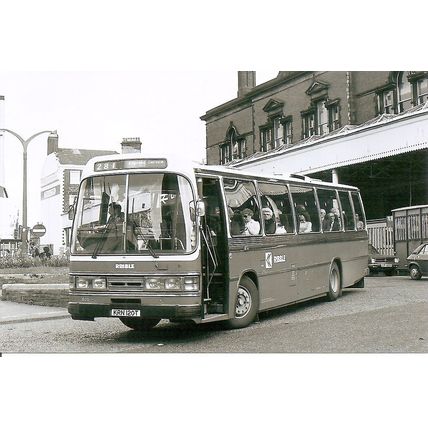 Black & White Photograph of Ribble Motor Services Ltd. - KRN 120T