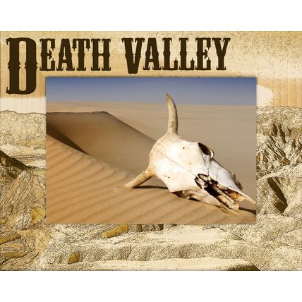 Death Valley California Laser Engraved Wood Picture Frame Landscape (4 x 6)