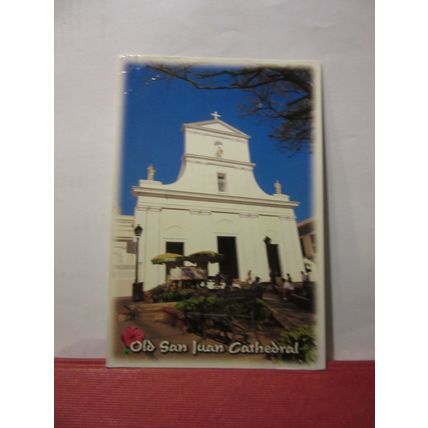 THE CATHEDAL, OLD SAN JUAN, PUERTO RICO used postcard 2000 pm =