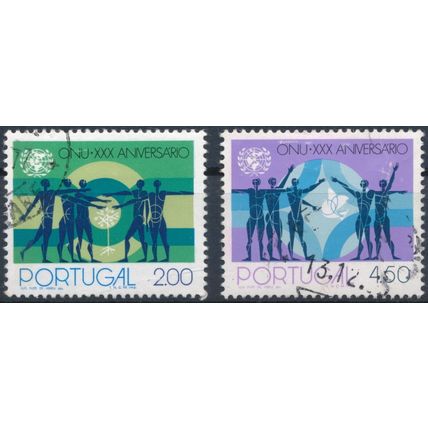 30th Anniversary of UNO - Portugal 1975 - F H - MiNr 1288/9