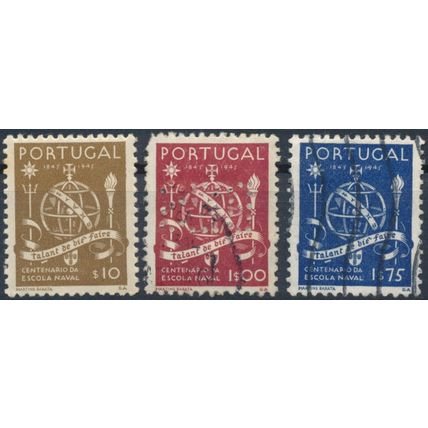 Naval School Centenary - Portugal 1945 - NM H & F H -MiNr 689 & 691/2
