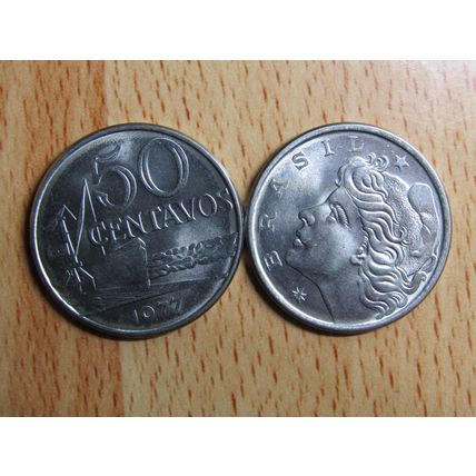 Brazil Brasil 1977 50 Centavos Coin