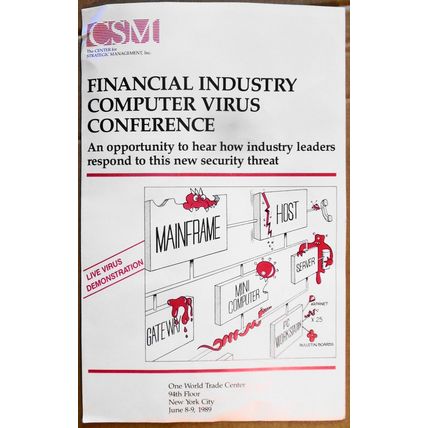 Financial Industry Computer Virus Conference Program - New York City, June, 1989