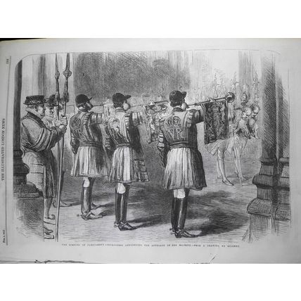 Illustrated London News, February 9, 1861 - Opening of Parliament; Coventry woes