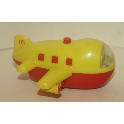 1996 McDonalds Airlines McDonalds Grimace Plane Under 3 Toy