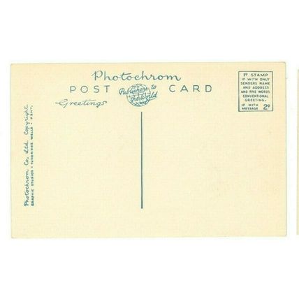POSTCARD Bath Mineral Water Drinking Fountain Sepia Photochrom Unposted