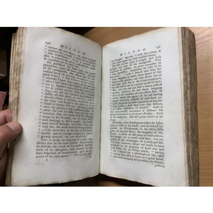 ANTIQUE SAMUEL JOHNSON "JOHNSON'S LIVES OF THE POETS" BOOK (P5)