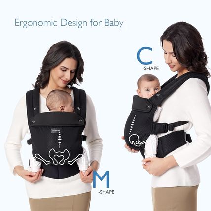 Momcozy Breathable Mesh Baby Carrier, Ergonomic and Lightweight Infant Carrier f