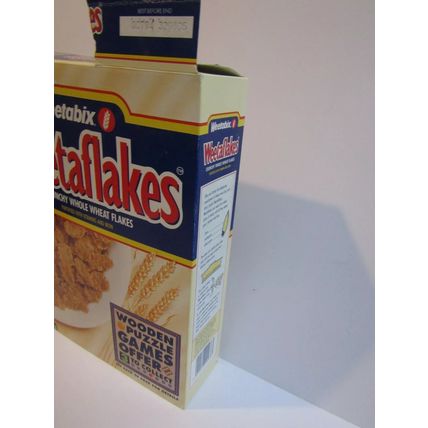 Weetabix 1993 Weetaflakes Cereal Box Wooden Puzzle Games Offer