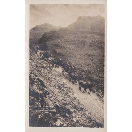 ED 129 HONISTER PASS - THE STEEP BIT . PRINTED POSTCARD