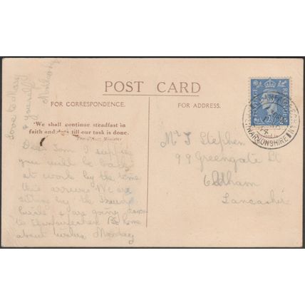 Snowdon from Llyn Llydaw, Caernarvonshire, 1944 - Postcard