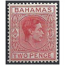 Bahamas 1941 SG152b 3d Scarlet Mounted MInt ..