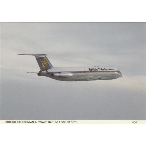 British Caledonian BAC 111 500 Series Aircraft Postcard (A15882)