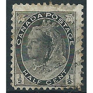 Canada 1898 SG150 1/2c Black Fine Used ....