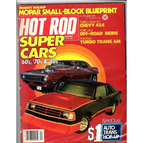 April 1978 Hot Rod Super Cars 60's - 70's - 80's