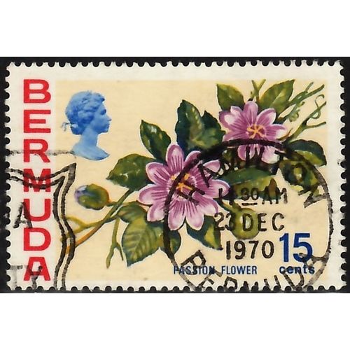 Bermuda, 1970 15c Passion Flower, SG 258 (Scott #264), used