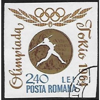 Mi 2360: 2 L. 40 mult. Olympic Games: Romanian Gold Medal Awards, imperf.