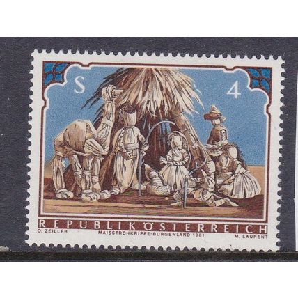 AUSTRIA 1981 CHRISTMAS VALUE MINT