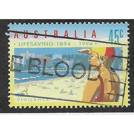 AUS 1994 45c 'LIFE SAVING - ON WATCH DUTY' FINE USED (EBID68-087)