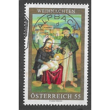 AUT 2006 55c 'CHRISTMAS' FINE USED (EBID73-249)