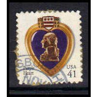 Used 4164 41c Purple Heart Fine W4918