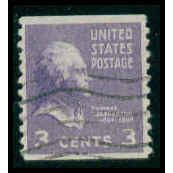 Used 842 3c Thomas Jefferson Almost Very Fine M08807