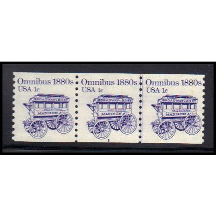 1897 1c Omnibus Very Fine MNH Dry Gum PNC 2/3 KA9356