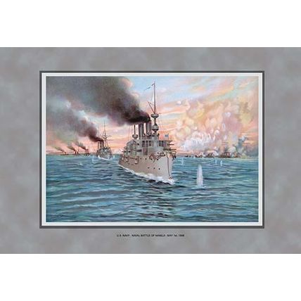 Navy Battle of Manila 12 x 18 Poster