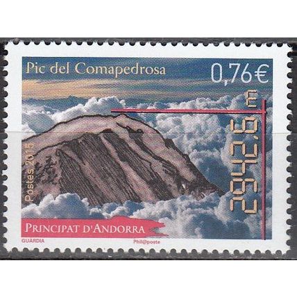 Andorre Français 2015 Yvert 769 Neuf ** Cote (2017) 1.50 € Pic de Comapedrosa