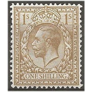 1912 SG396 1/- Bistre-Brown Wmk Royal Cypher Unmounted Mint . .. .