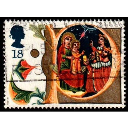 Great Britain 1991 Christmas 18p Used Stamp.