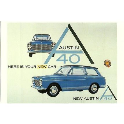 Advertising AUSTIN A40 Postcard (Mayfair BB 643)