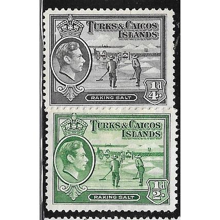 1938/1945 SG 194+195 - mint no gum