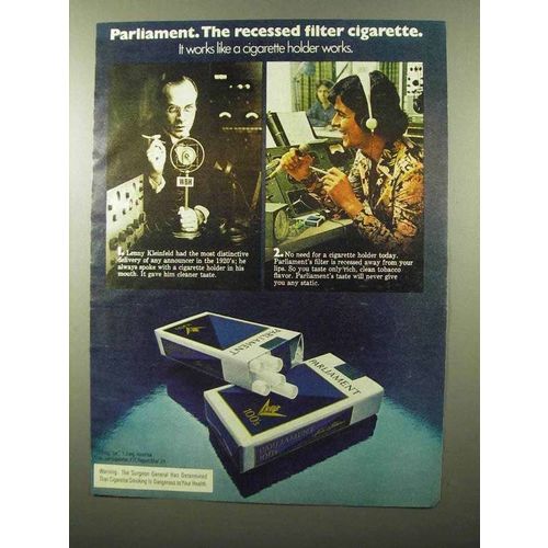 1975 Parliament Filter Cigarettes Ad