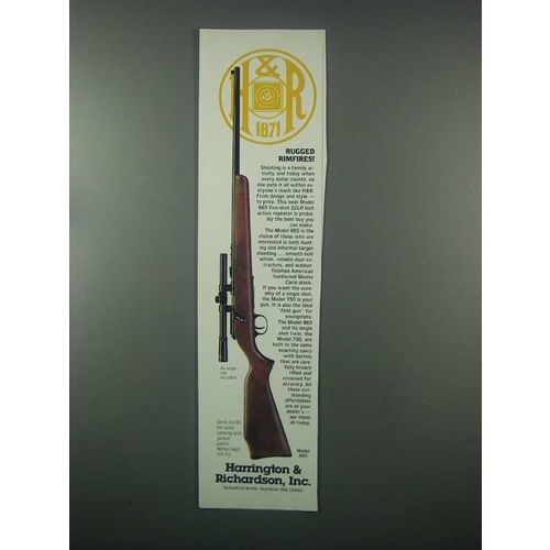 1982 Harrington & Richardson Model 865 Rifle Ad